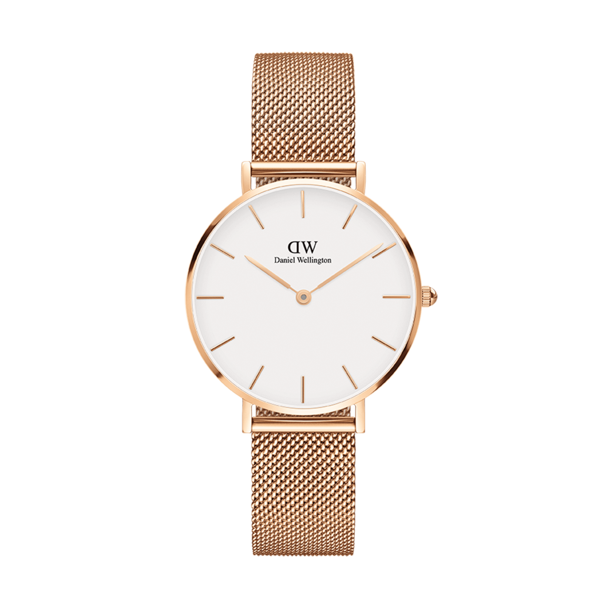 Petite Melrose Women's watch in Rose Gold White| DW