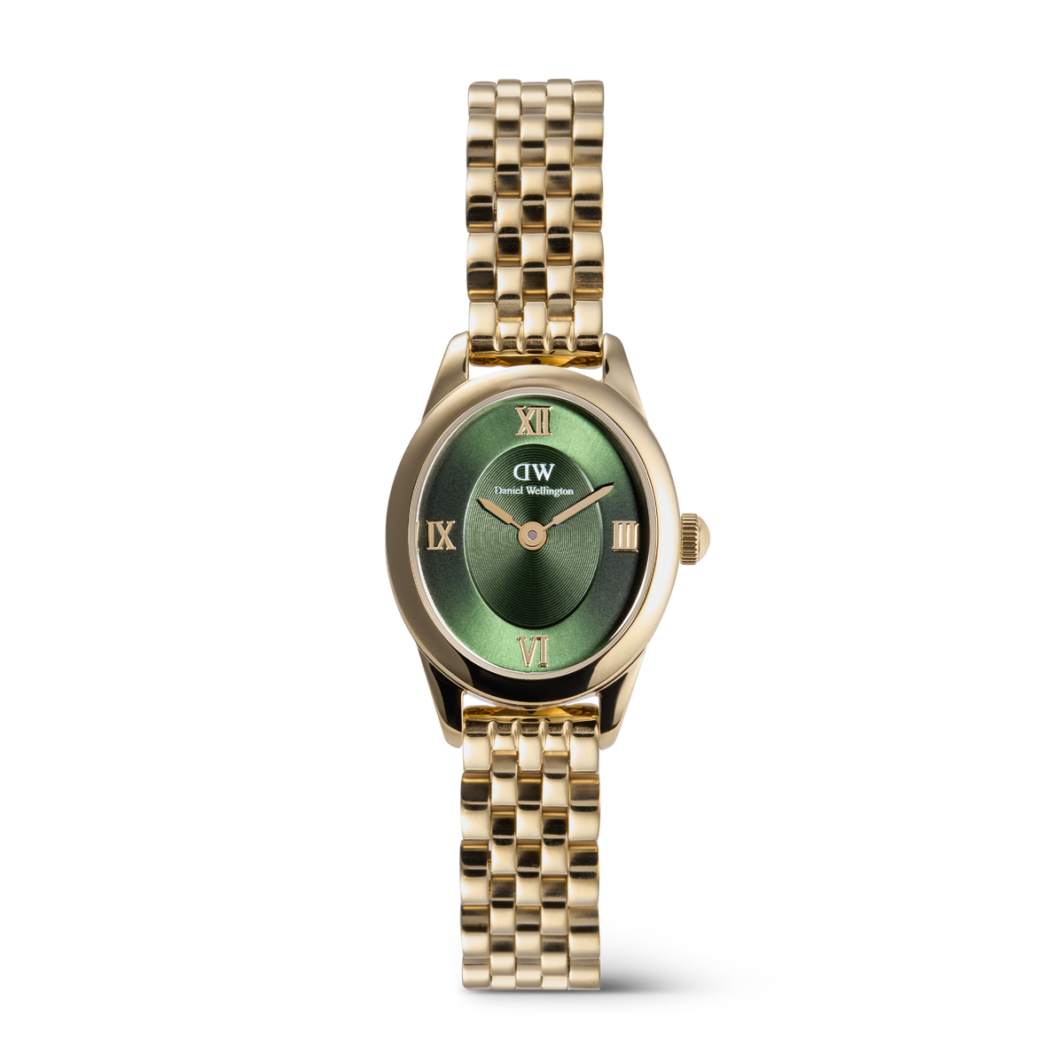 Ophelia Mini Emerald Gold