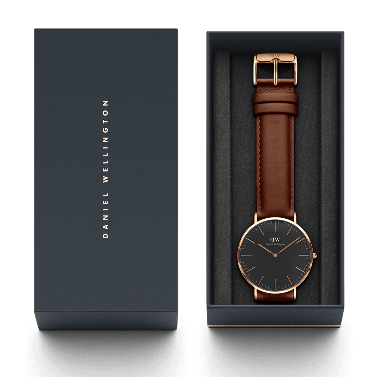 Classic St Mawes Black Rose Gold