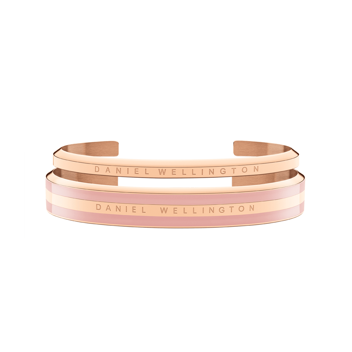 Emalie Bracelet Dusty Rose + Classic Bracelet Rose Gold