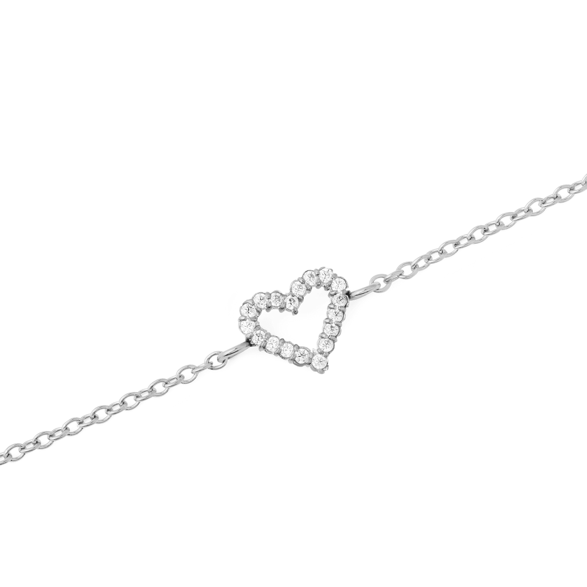 Mirelle Heart Bracelet Silver