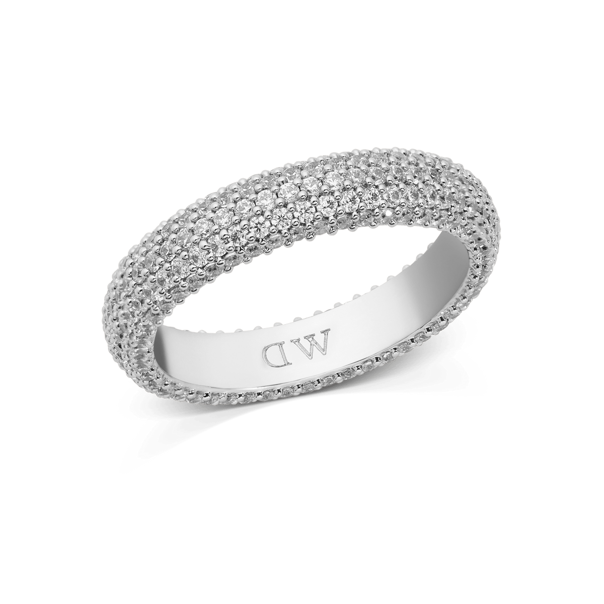 Pavé Ring Silver 5 mm
