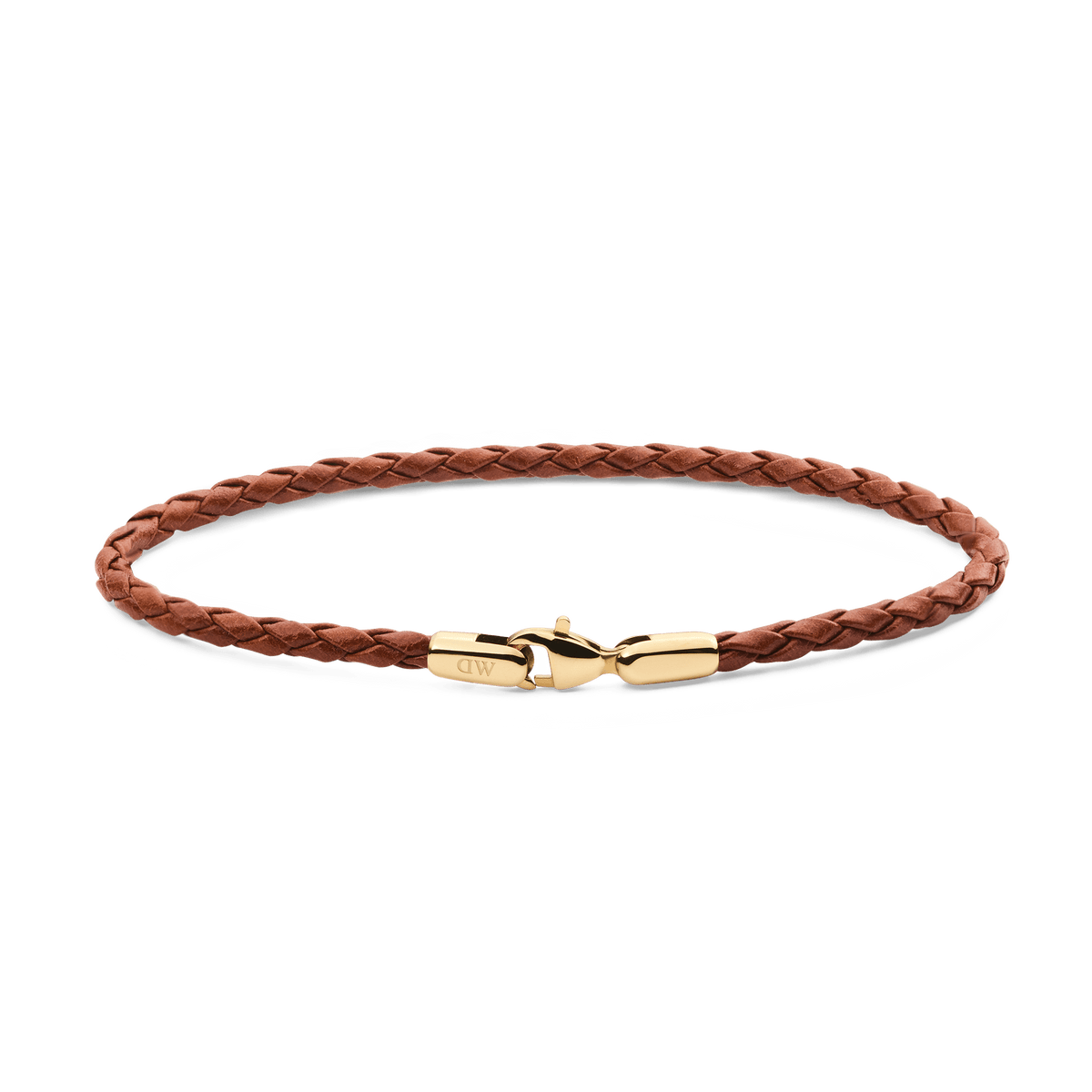 Daniel Braided Leather Bracelet St Mawes 2.8 Gold