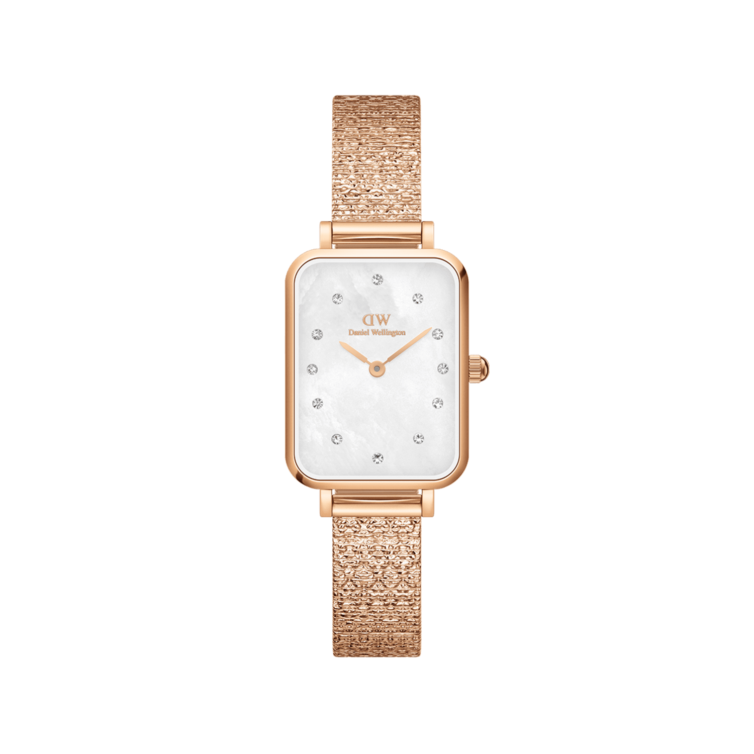 Quadro Lumine Pressed Piano White MoP Rose Gold