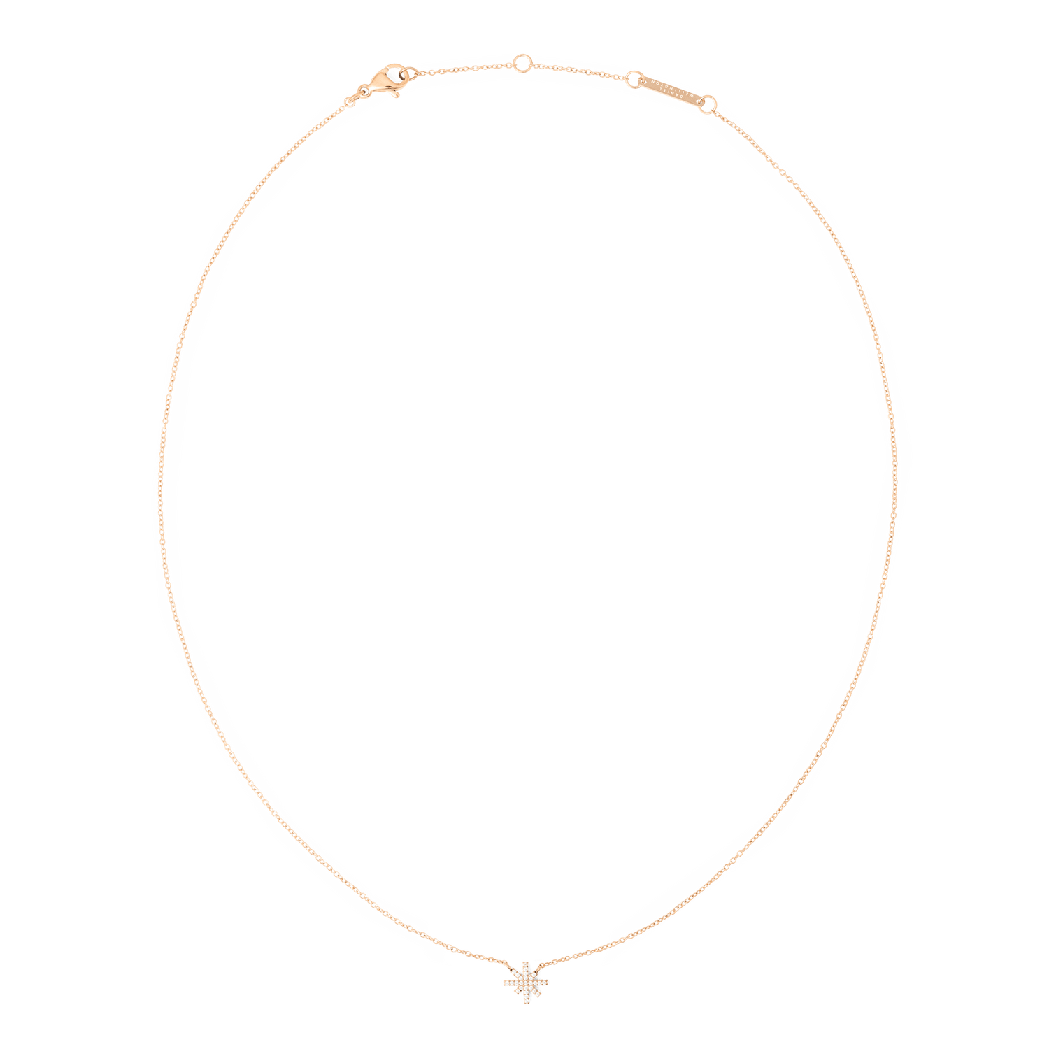 Mirelle Star Necklace Rose Gold