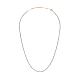 Classic Tennis Necklace Rose Gold