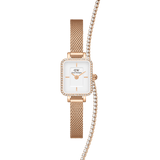 Quadro Mini Lumine Bezel + Tennis Bracelet Rose Gold