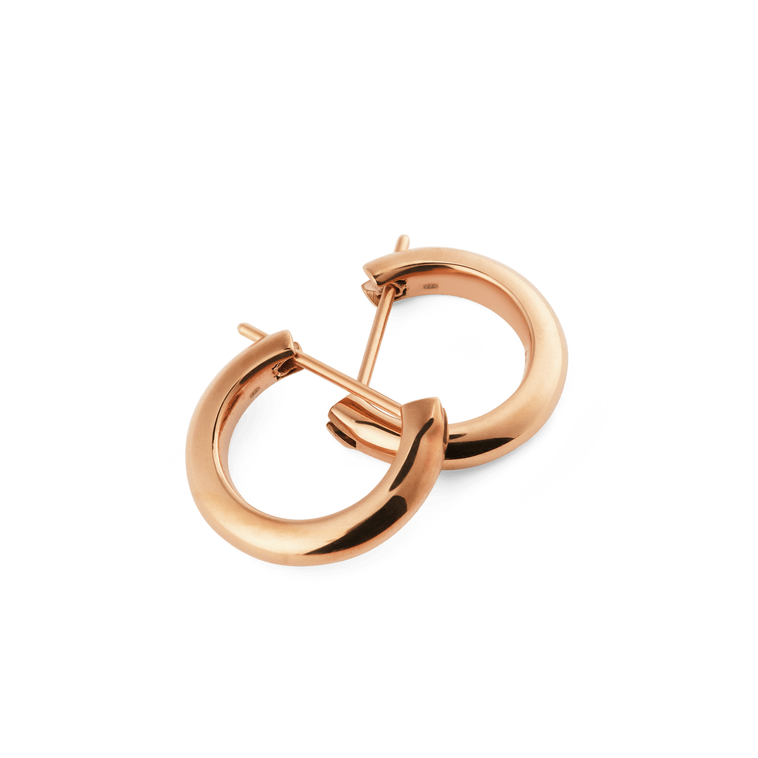 Arch Earrings Rose Gold 9mm
