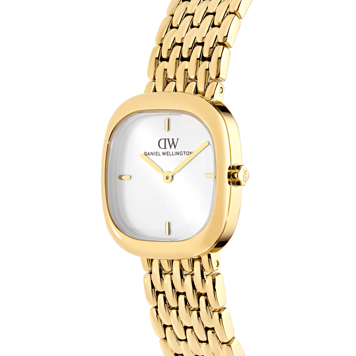 Corta White Grain-Link Gold