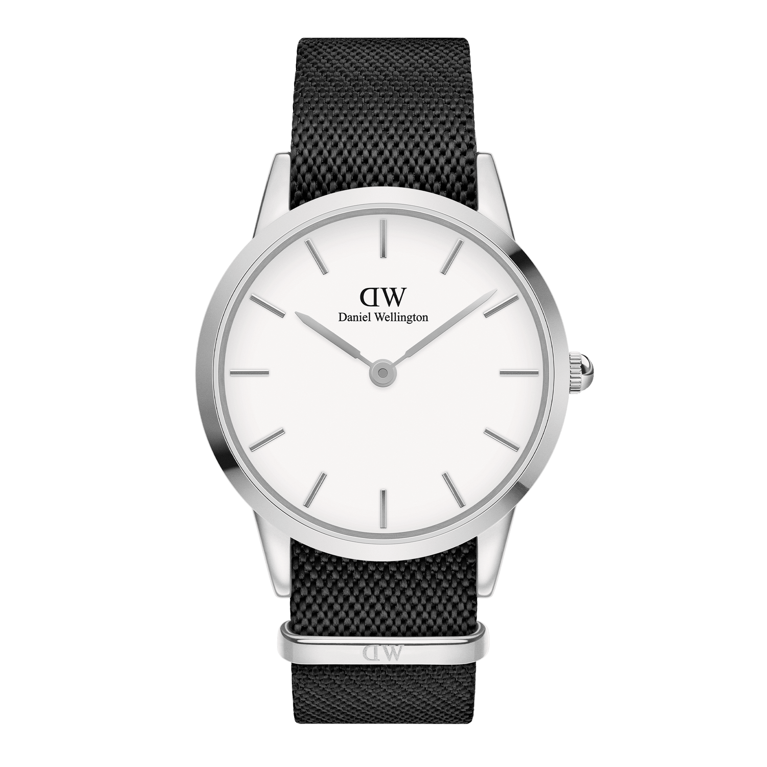 Iconic Black NATO White Dial