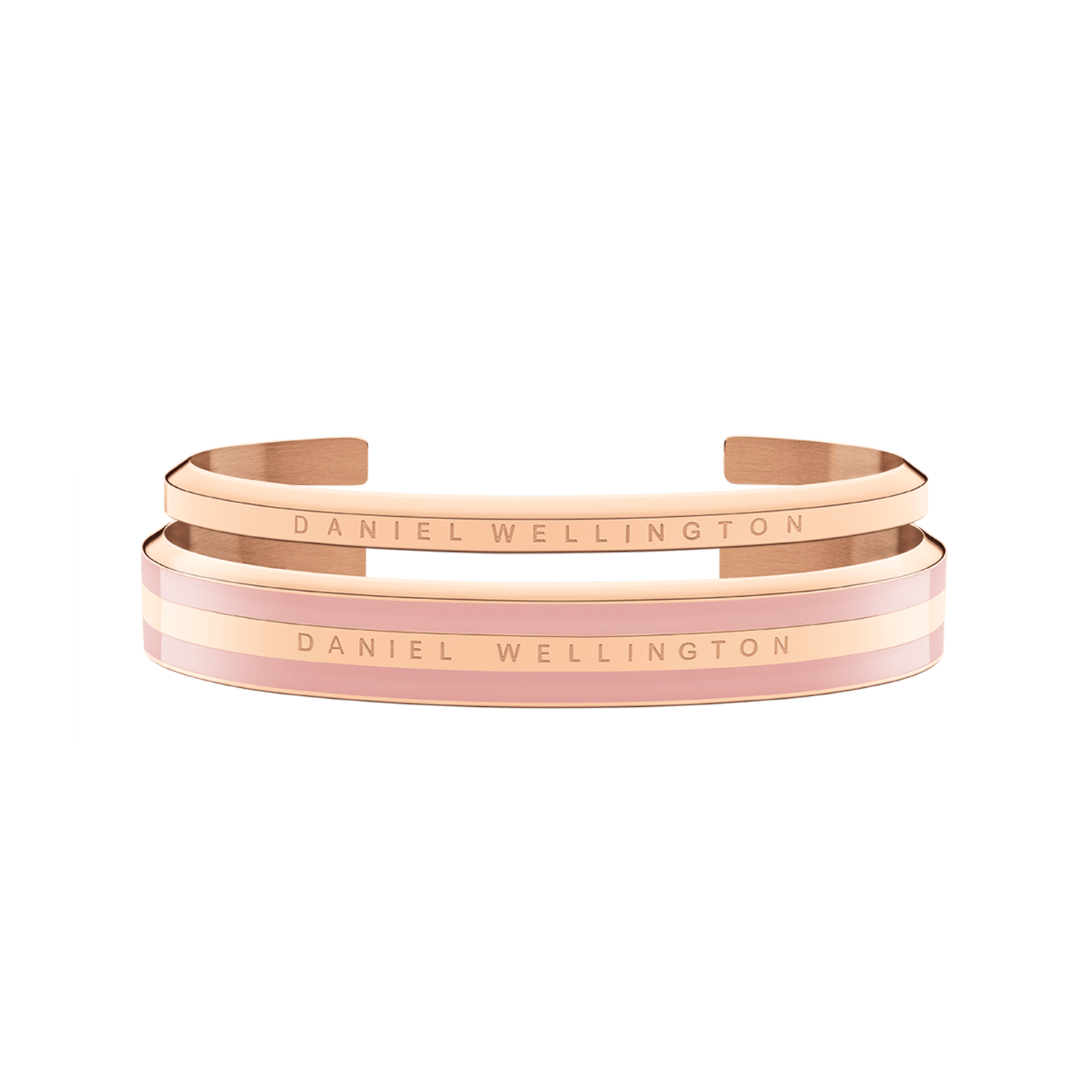 Emalie Bracelet Dusty Rose + Classic Bracelet Rose Gold