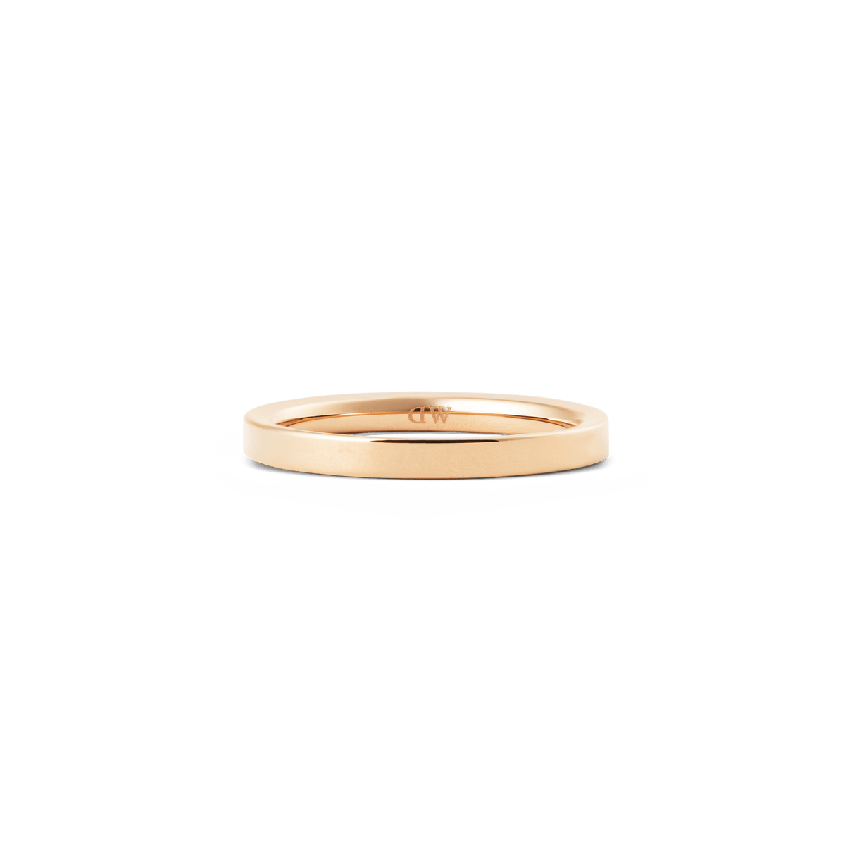 Line Ring Polished Rose Gold 2.5mm