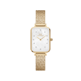 Quadro Lumine Pressed Piano White MoP Gold