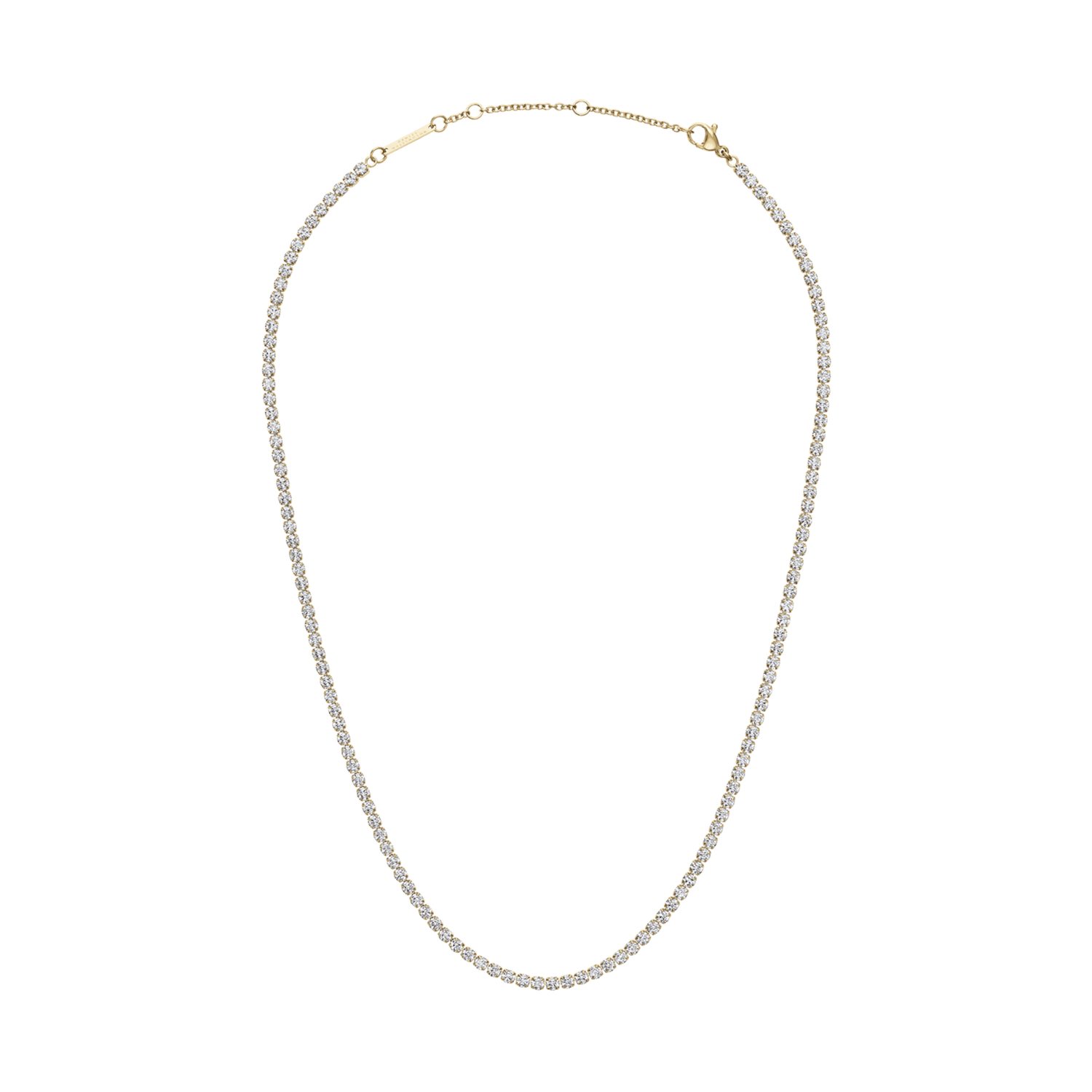 Classic Tennis Necklace Gold