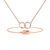Elan Unity Bracelet Rose Gold + Elan Unity Necklace Rose Gold