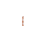 Crystal Bar Stud Rose Gold