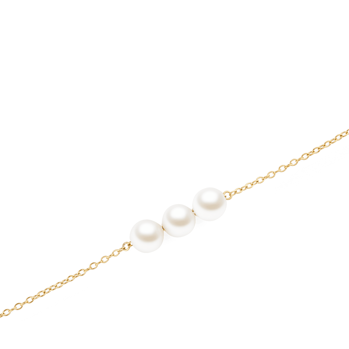 Pearl Trio Bracelet Gold