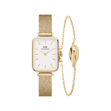 Quadro Pressed Eggshell White + Elan Unity Bracelet Gold