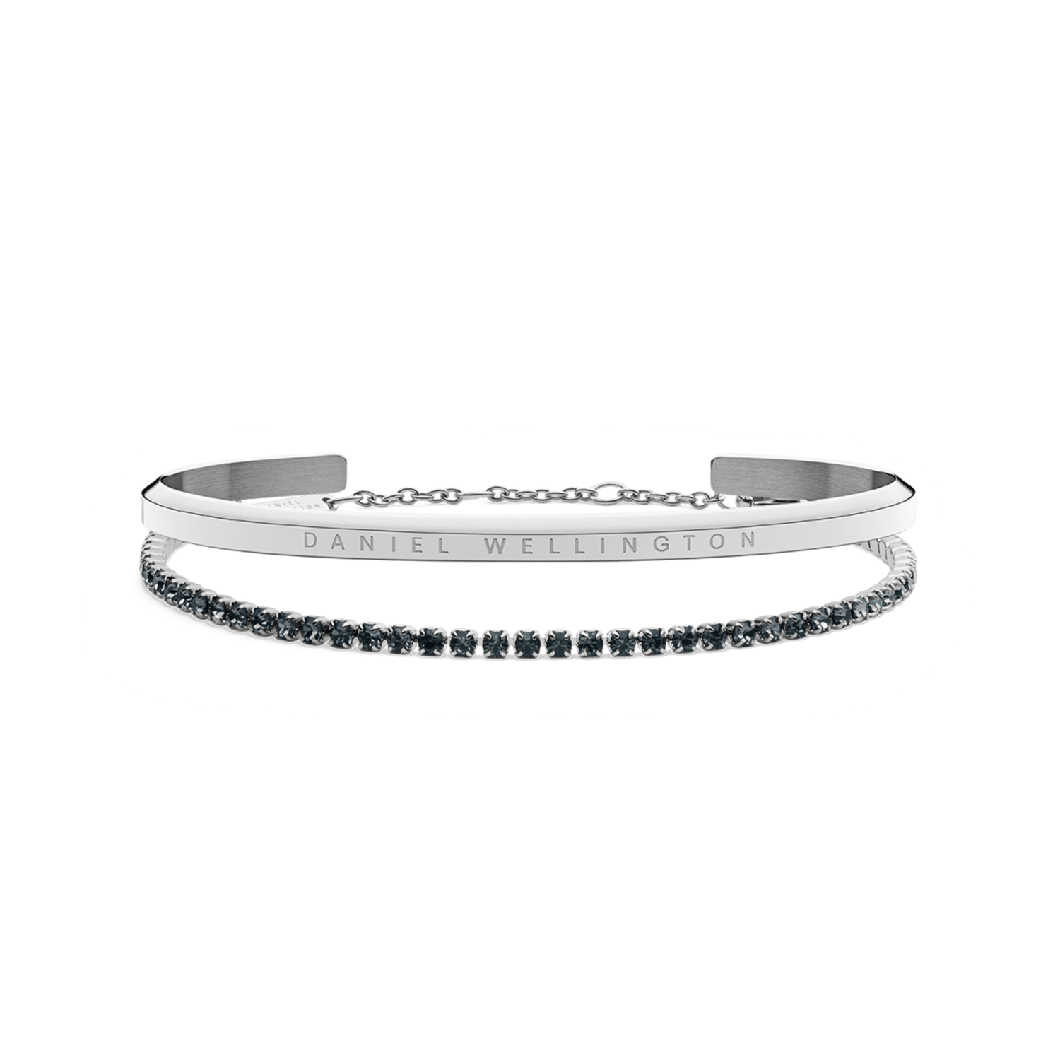 Classic Bracelet Silver & Tennis Bracelet Nightfall Silver