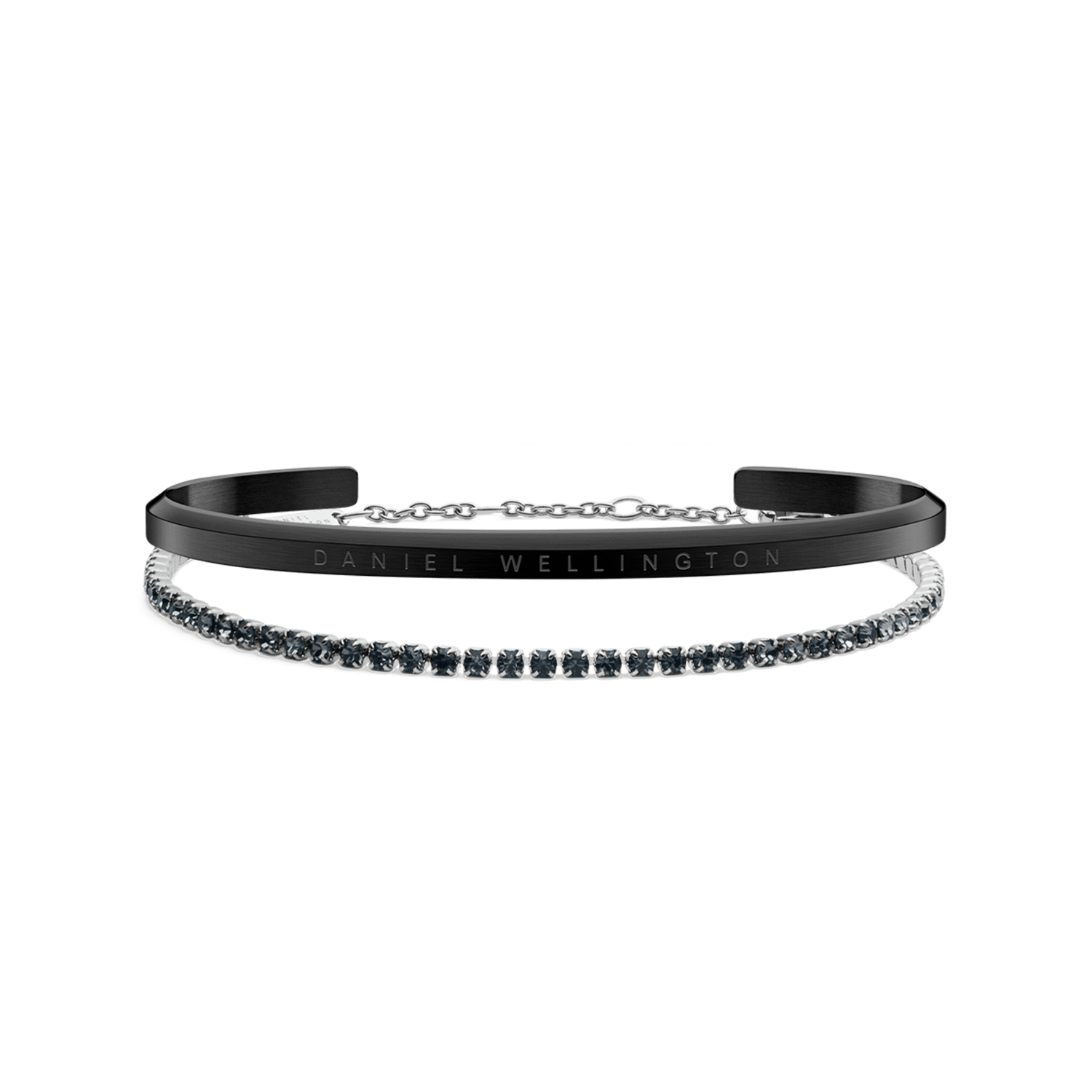 Classic Bracelet Black & Tennis Bracelet Nightfall Silver