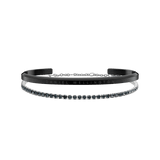 Classic Bracelet Black & Tennis Bracelet Nightfall Silver