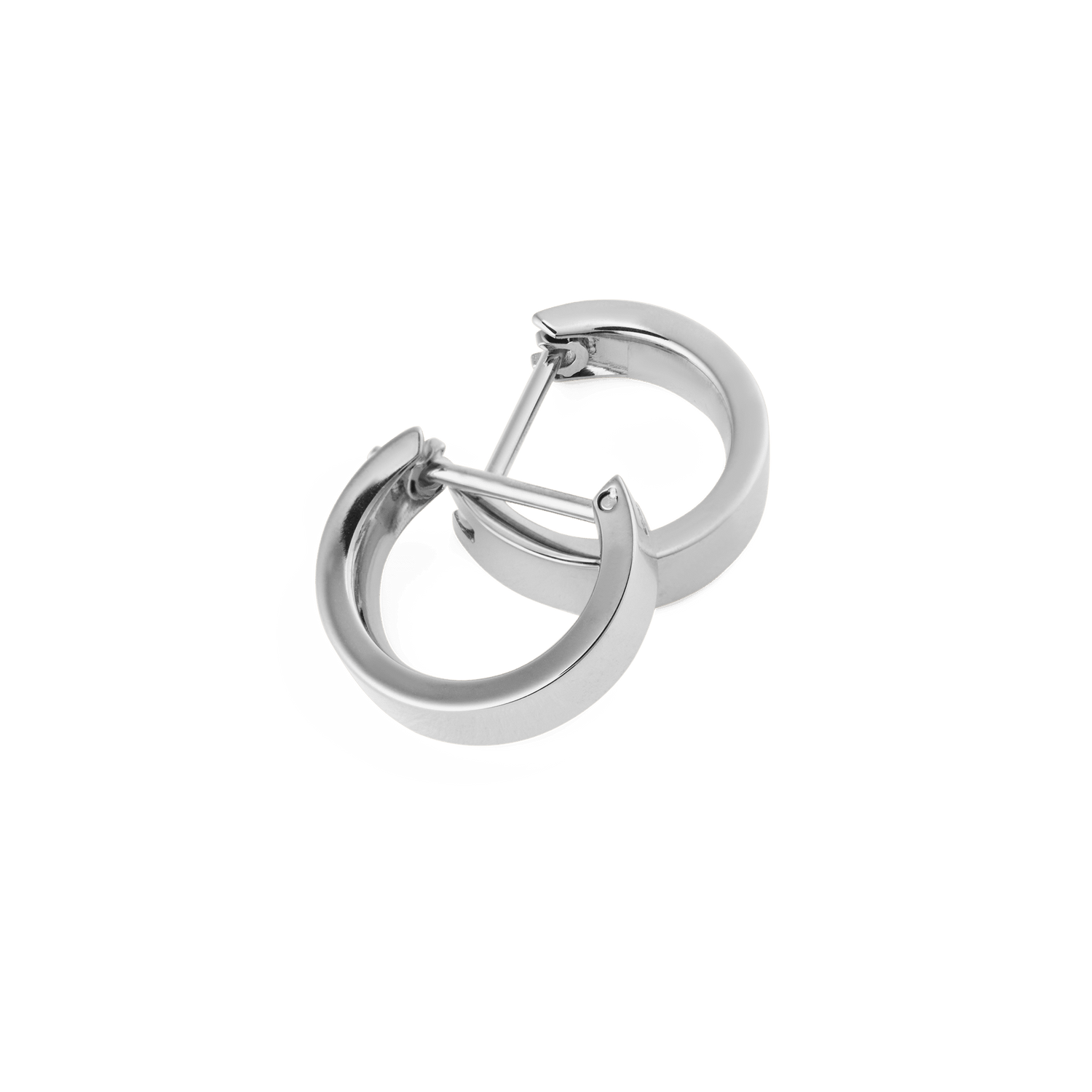 Line Earrings Polished Silver 3.5mm