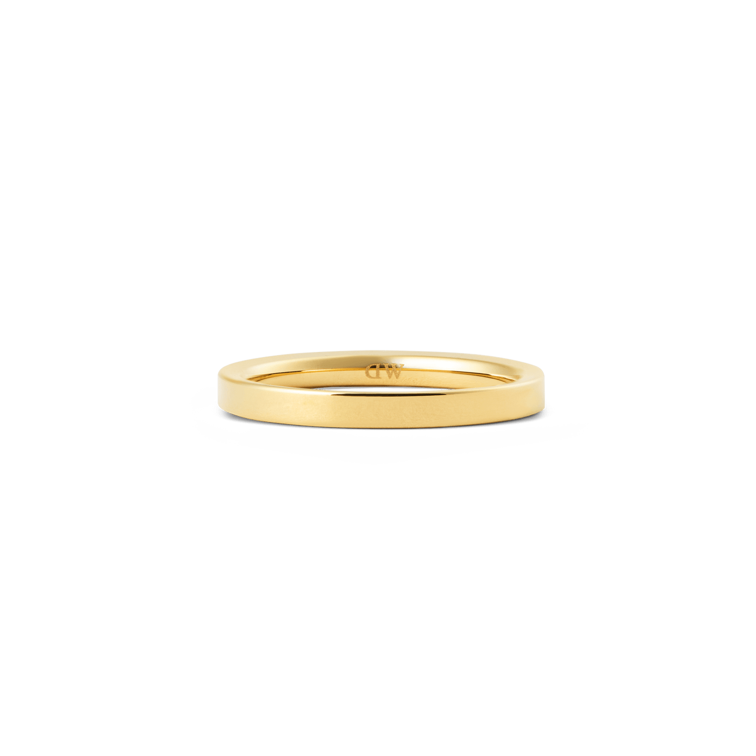 Line Ring Polished Gold 2.5mm