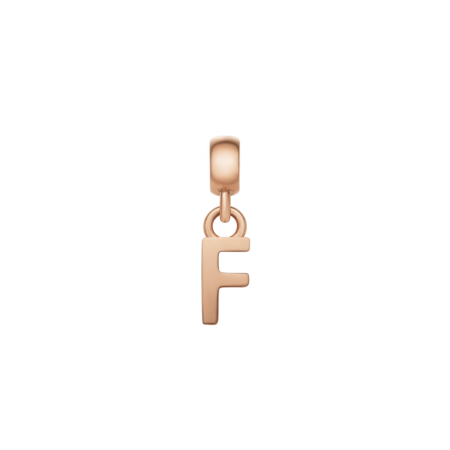 Letter Charm Rose Gold