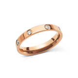 Classic Lumine Ring Rose Gold  4mm