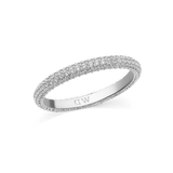 Pavé Ring Silver 3 mm