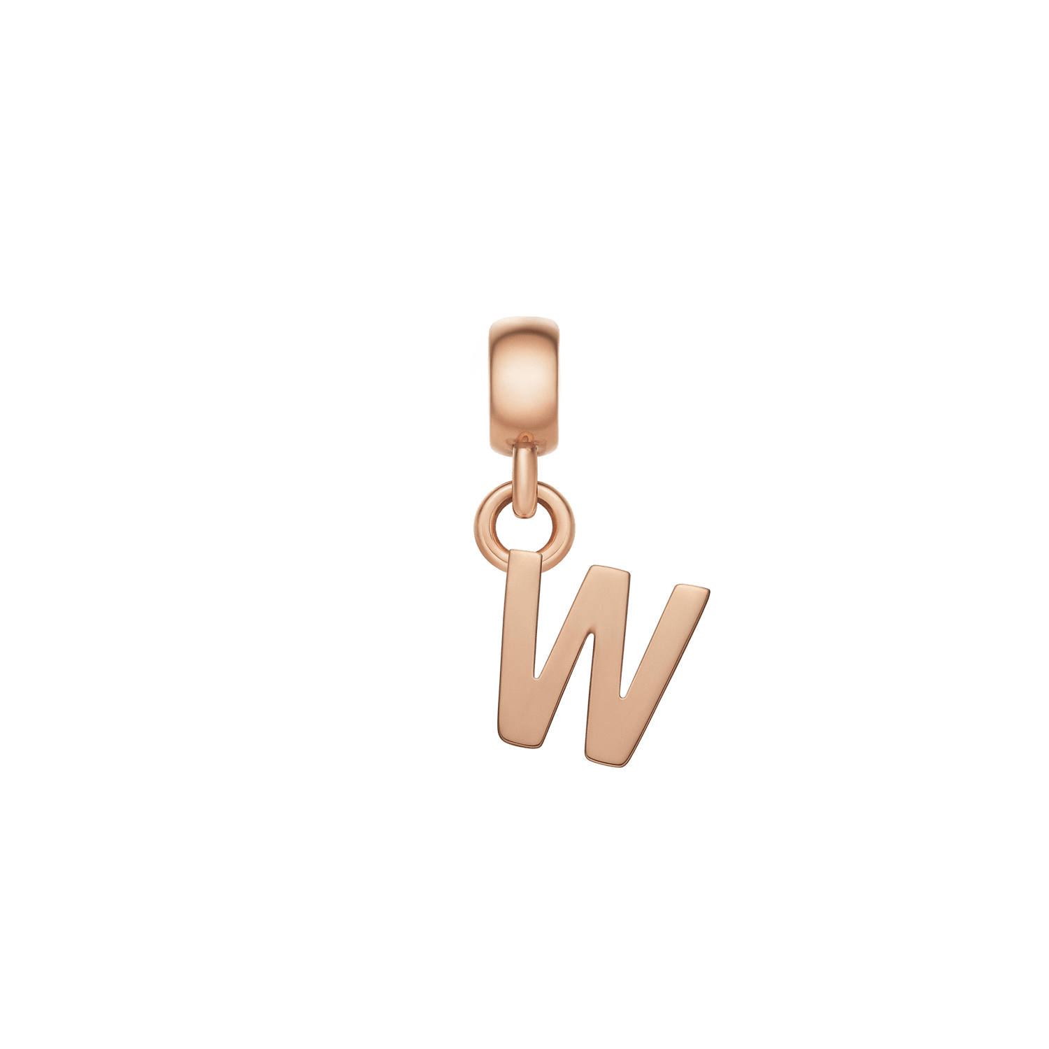 Letter Charm Rose Gold