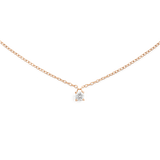 Mirelle Solitaire Necklace Rose Gold