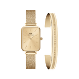 Quadro Pressed Unitone Gold + Elan Bracelet