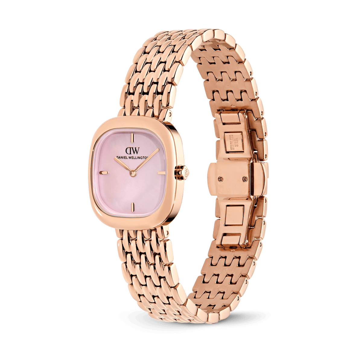 Corta Pink Mop Grain-Link Rose Gold