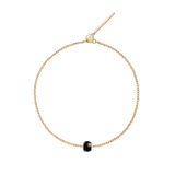 Black Orb Gold Charm + Chain Bracelet G