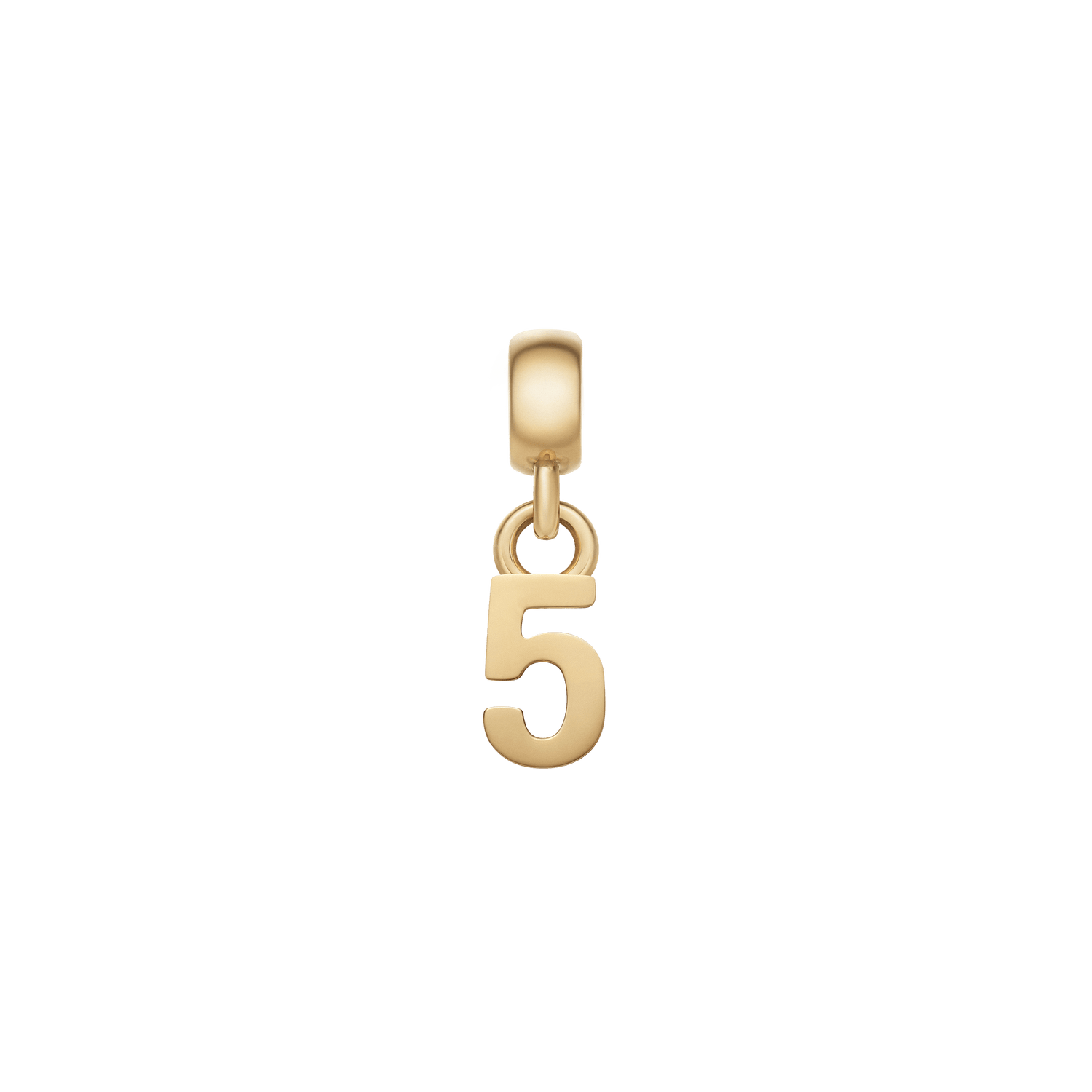 Number Charm Gold