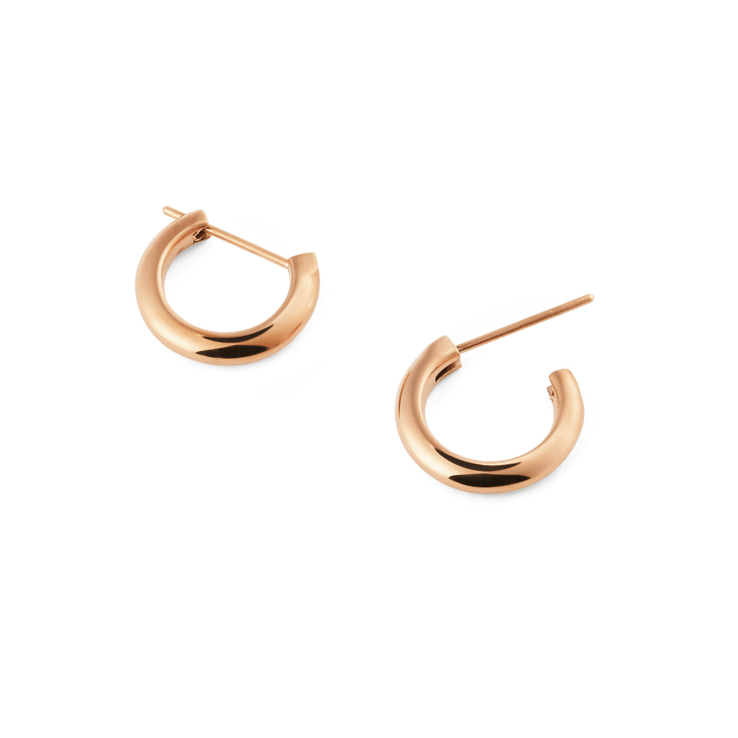 Arch Earrings Rose Gold 9mm