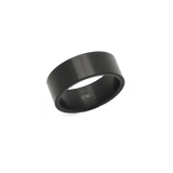 Line Ring Brushed Graphite 8mm