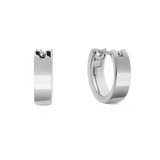 Line Earrings Polished Silver 3.5mm