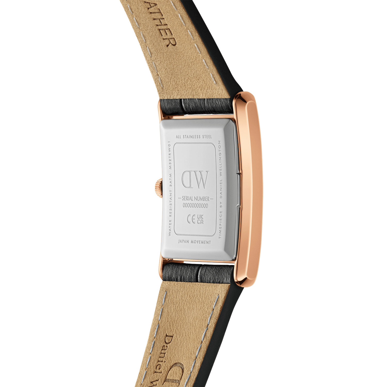 Bound Black Crocodile Rose Gold