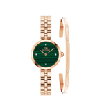 Elan Lumine Malachite & Classic Lumine Bracelet Rose Gold