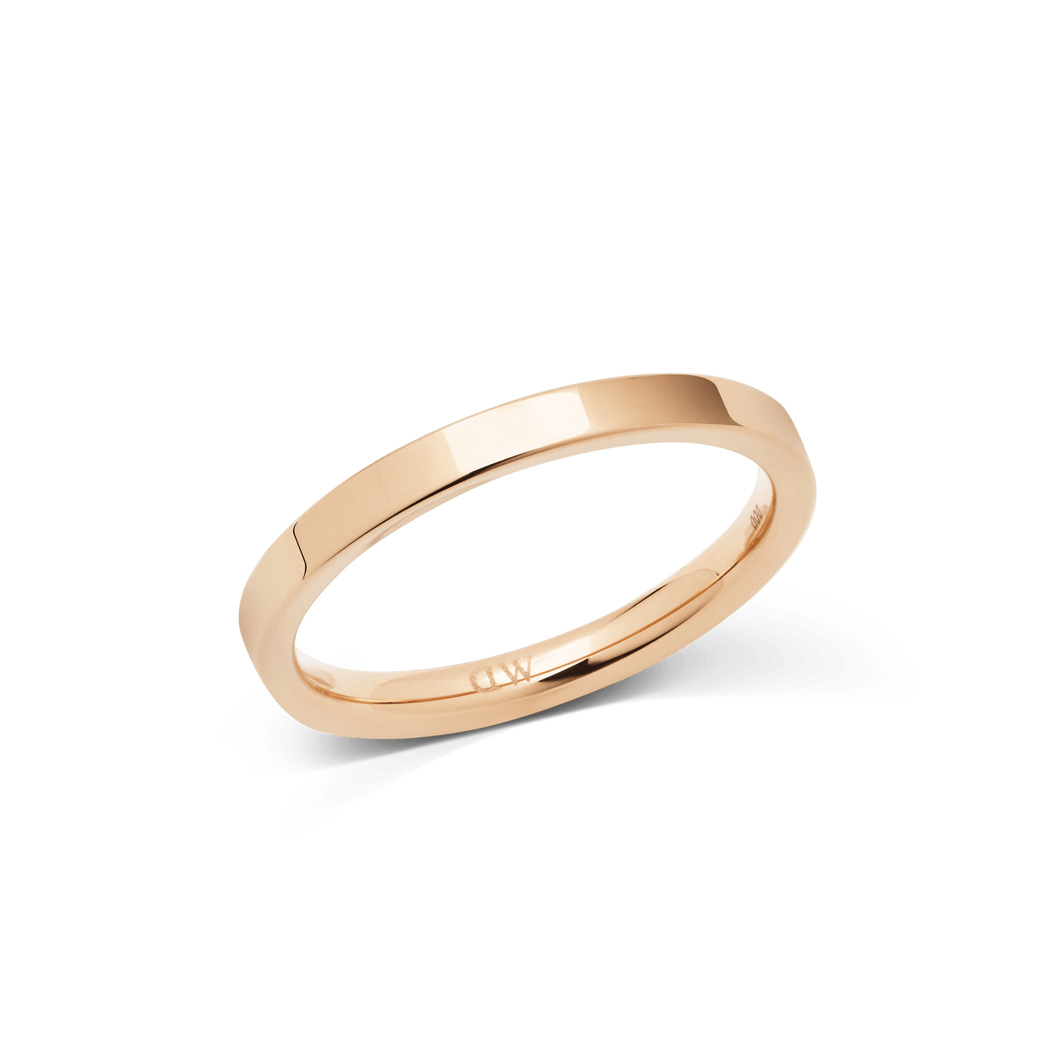 Line Ring Polished Rose Gold 2.5mm