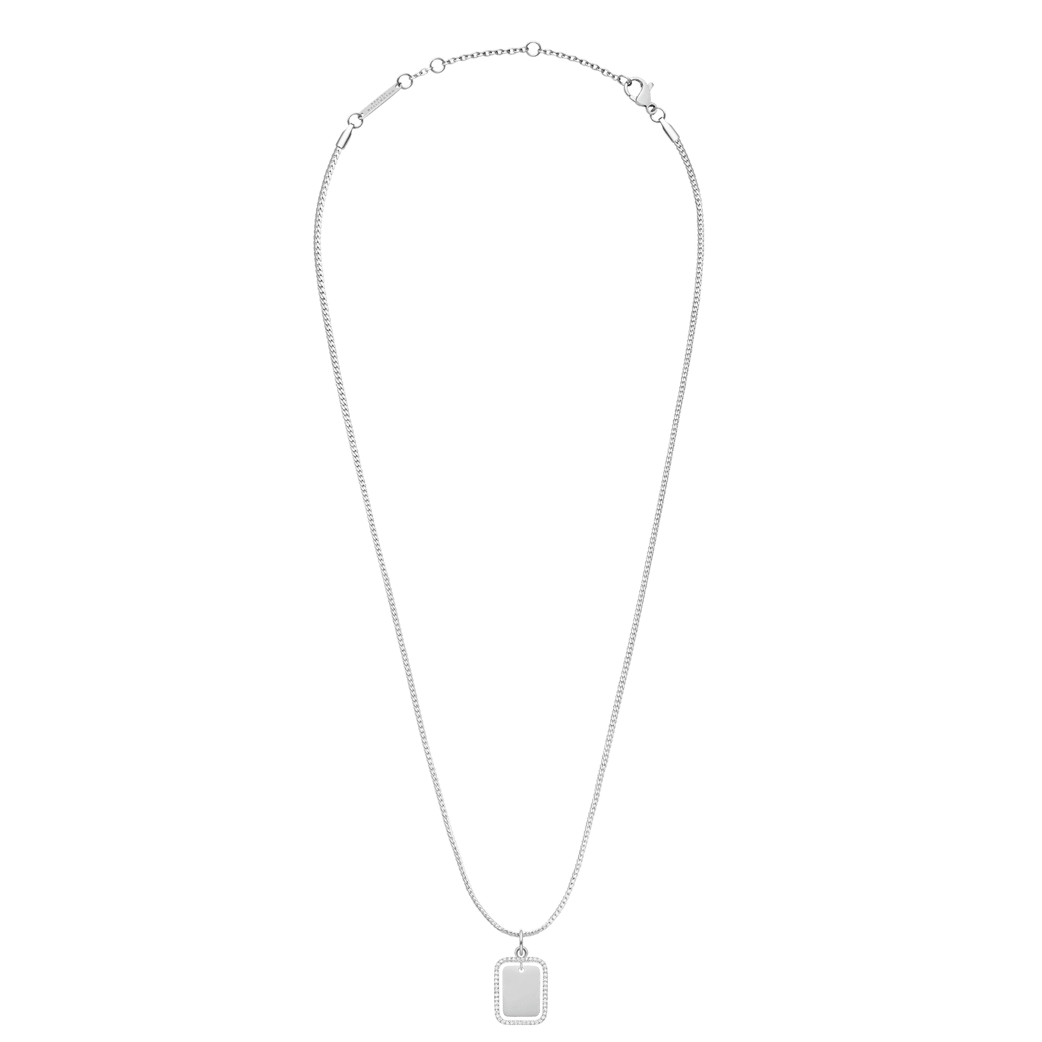 Rectangular Crystal Frame Pendant S