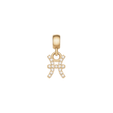 Crystal Zodiac Charm Gold