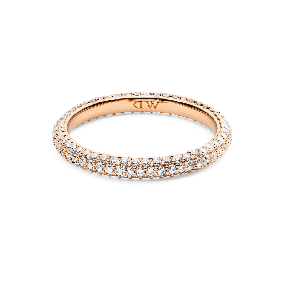 Pavé Ring Rose Gold 3 mm