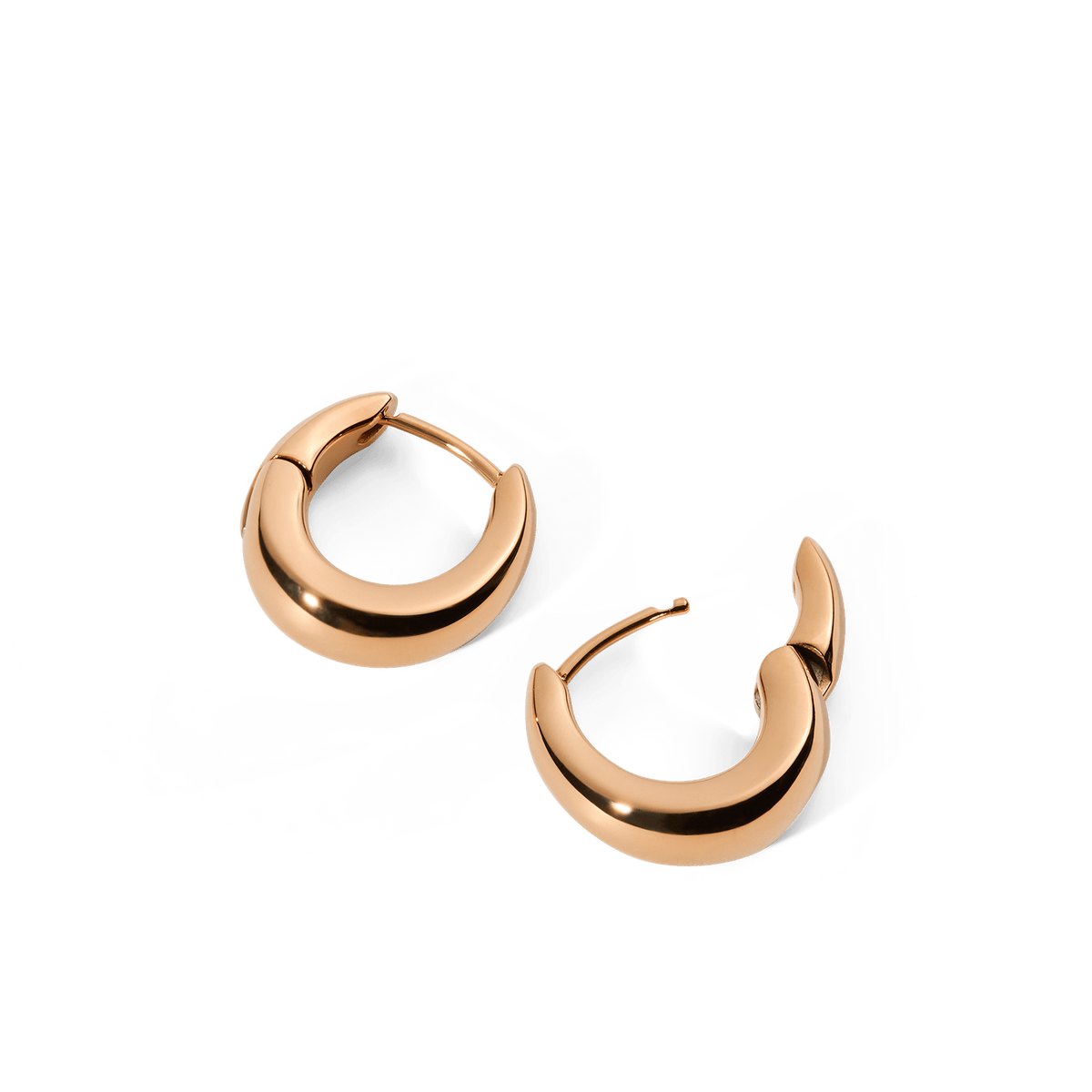 Flow Earring 15mm Rose Gold
