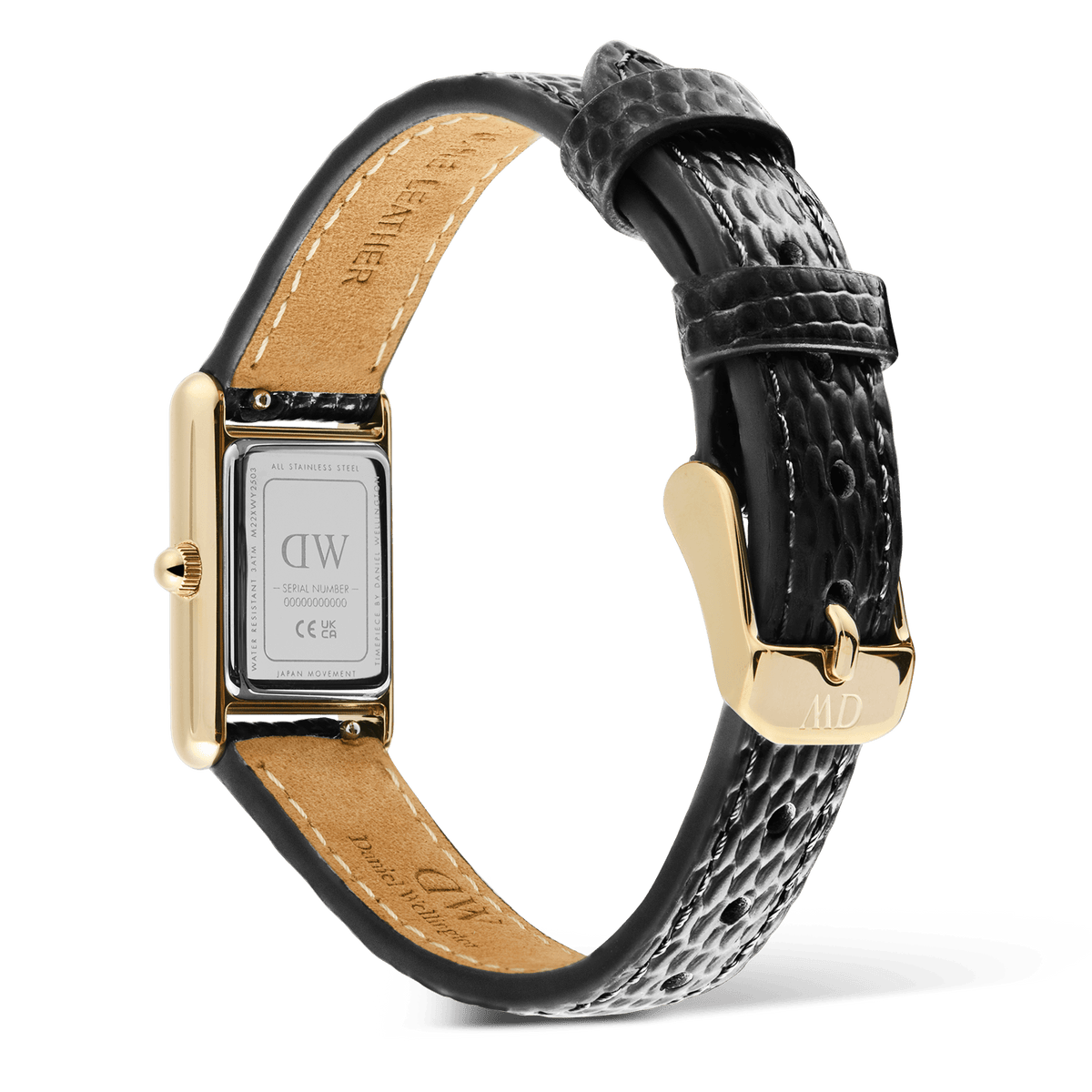 Bound Mini Black Lizard Gold