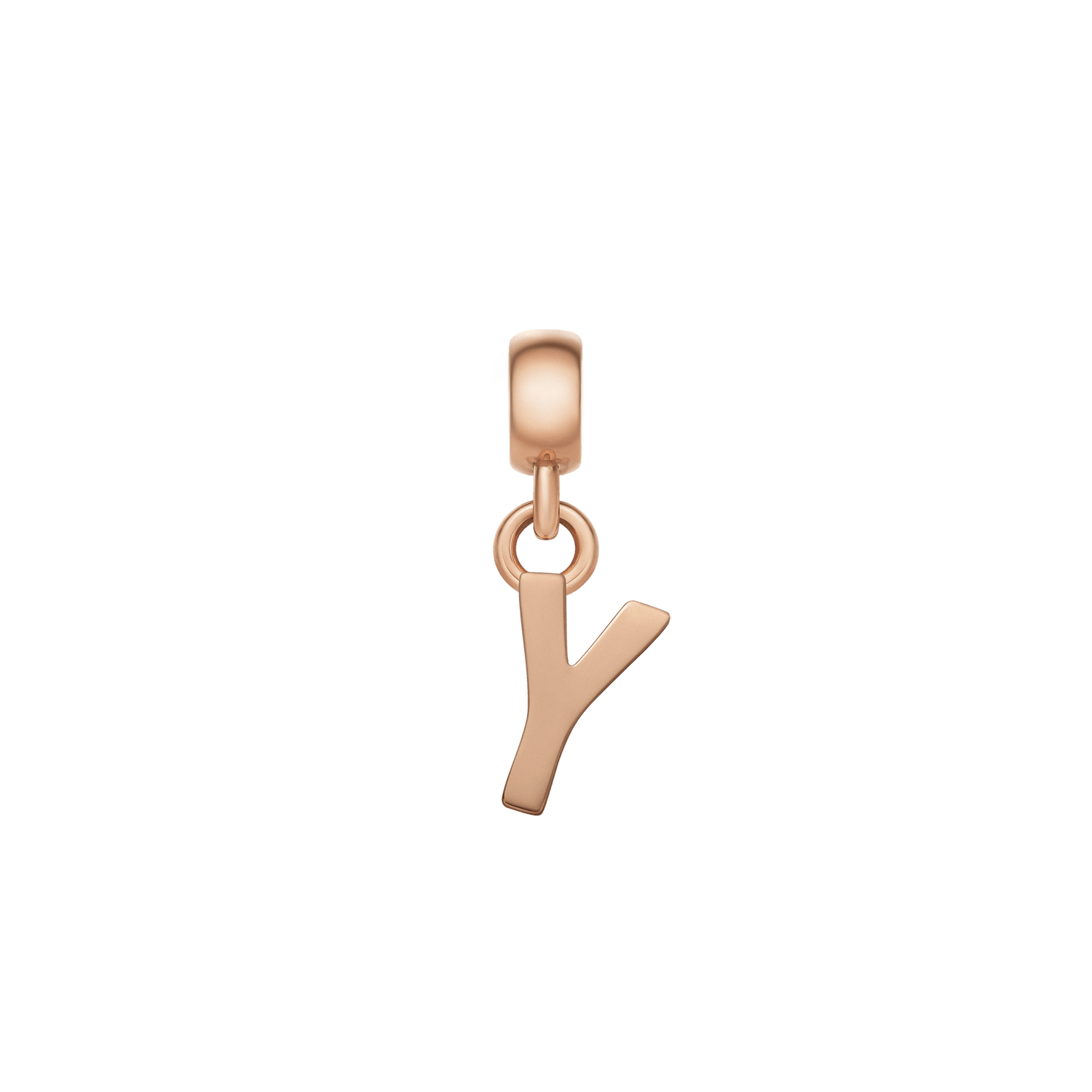 Letter Charm Rose Gold