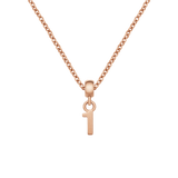 Number Rose Gold Charm + Chain Necklace RG