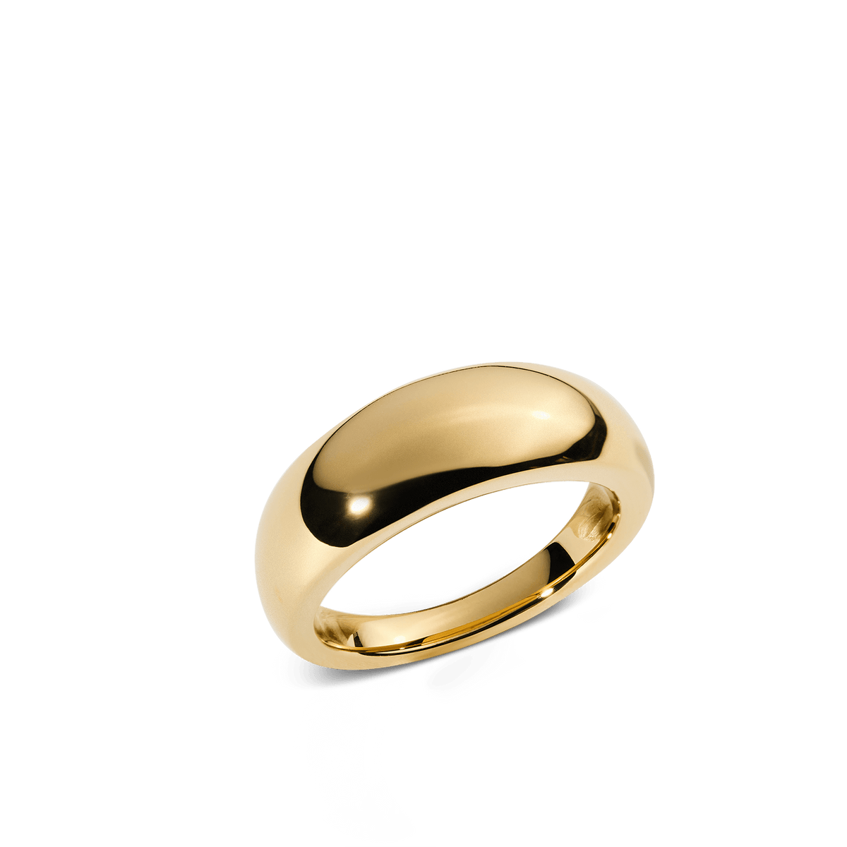 Flow Ring 8mm Gold